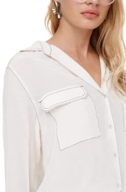 Effect Top -Chic Ladies Wear Shop ACT15176 CREAM 04