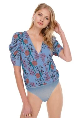 Aspect Floral Bodysuit 10 Aspect Floral Bodysuit -Chic Ladies Wear Shop ACT15205 BLUEBELL FLORAL 04 5a413117 b0d9 4fa1 b9b4 5e4a9e7e699b