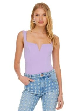 Nouveau Bodysuit -Chic Ladies Wear Shop ACT15216 LILAC 7