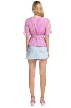 Stevie Floral Top -Chic Ladies Wear Shop ACT15250 VIVID VIOLET FLORAL 03 b30df148 c18d 4e7b bdf6 a58795d6bd67