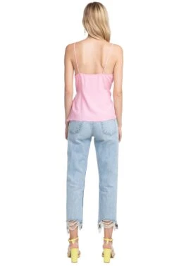 Landon Wrap Tank Top -Chic Ladies Wear Shop ACT15285C FLAMINGO PINK 3