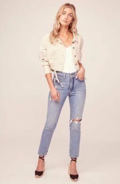 Bardot Jacket -Chic Ladies Wear Shop ACT15328 NATURAL 1