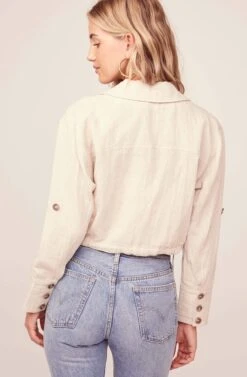 Bardot Jacket -Chic Ladies Wear Shop ACT15328 NATURAL 5