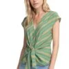 Clark Striped Top -Chic Ladies Wear Shop ACT15362 EMERALD STRIPE 4
