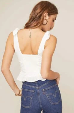 Ruby Top -Chic Ladies Wear Shop ACT15376B OFF WHITE 5AAA