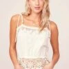 Lola Crochet Tank Top -Chic Ladies Wear Shop ACT15396 CHANTILLY WHITE 2