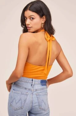 Suze Bodysuit 13 Suze Bodysuit -Chic Ladies Wear Shop ACT15401 SUNSET ORANGE 8A