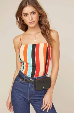 Shirlee Striped Tank Top