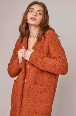 Fauna Coat (Sold Out) -Chic Ladies Wear Shop ACT15455 RUST 1A a4f25424 00bf 4fa0 b962 3c99c25094ef