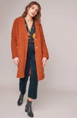 Fauna Coat (Sold Out) -Chic Ladies Wear Shop ACT15455 RUST 2A 28062dc9 0c0a 40be 8c68 4ae26ed884d5