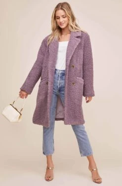 Freddie Coat -Chic Ladies Wear Shop ACT15475 LAVENDER 2