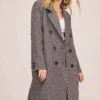Vernon Houndstooth Coat -Chic Ladies Wear Shop ACT15538B BLACK WHITE HOUNDSTOOTH 3