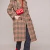 Vernon Plaid Coat -Chic Ladies Wear Shop ACT15538 CHESTNUT PLAID 1A