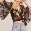 Imogen Floral Top -Chic Ladies Wear Shop ACT15586 BLACK MULTI FLORAL 6