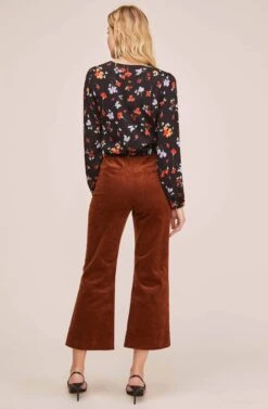 Melanie Floral Top -Chic Ladies Wear Shop ACT15593 BLACK MULTI FLORAL 4