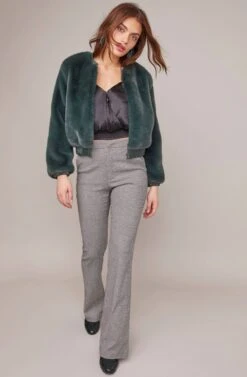 Frankie Jacket -Chic Ladies Wear Shop ACT15605 FOREST GREEN 3A