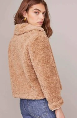 Teddi Jacket -Chic Ladies Wear Shop ACT15608 CARAMEL 4A