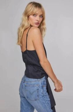 V.I.P Python Wrap Top -Chic Ladies Wear Shop ACT15615 BLACK PYTHON 4