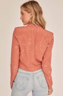 Haiku Wrap Top -Chic Ladies Wear Shop ACT15700 CLAY BALLET SKETCH 4A