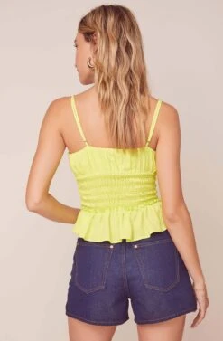 Fiona Smocked Top 20 Fiona Smocked Top -Chic Ladies Wear Shop ACT15771B NEON LIME 5