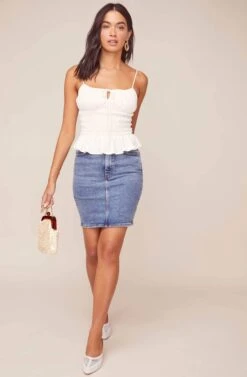 Fiona Smocked Top 22 Fiona Smocked Top -Chic Ladies Wear Shop ACT15771B WHITE 6