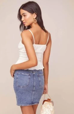 Fiona Smocked Top 23 Fiona Smocked Top -Chic Ladies Wear Shop ACT15771B WHITE 8