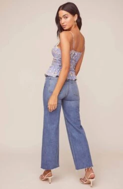 Fiona Floral Top -Chic Ladies Wear Shop ACT15771 PERIWINKLE MULTI FLORAL 3