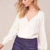 Essex Wrap Top 2 Essex Wrap Top -Chic Ladies Wear Shop ACT15820 WHITE 3