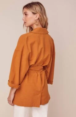 Gemini Jacket -Chic Ladies Wear Shop ACT15827 CARAMEL 5