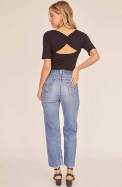 Skye Open Back Bodysuit -Chic Ladies Wear Shop ACT15832 BLACK 3A