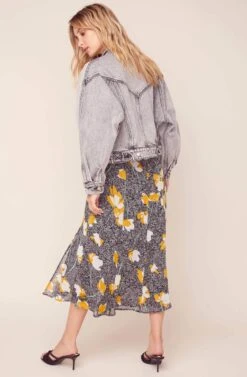 Etienne Denim Jacket -Chic Ladies Wear Shop ACT15841 ASPHALT 4