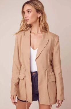 Forte Khaki Jacket -Chic Ladies Wear Shop ACT15862 KHAKI 3