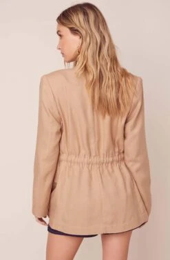 Forte Khaki Jacket -Chic Ladies Wear Shop ACT15862 KHAKI 5