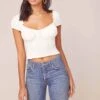 Gigi Crop Top -Chic Ladies Wear Shop ACT15879 WHITE 2