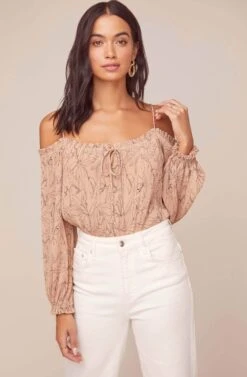 Nirvana Floral Off Shoulder Bodysuit