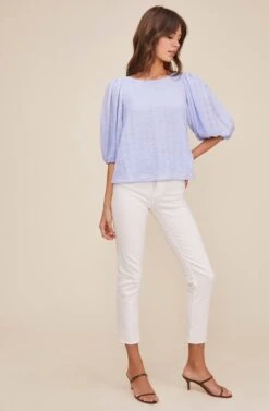 Maris Puff Sleeve Top 16 Maris Puff Sleeve Top -Chic Ladies Wear Shop ACT16001 PERIWINKLE 1 ded006c8 beea 42d3 bd79 fb717ba80f31