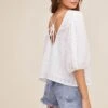 Maris Puff Sleeve Top -Chic Ladies Wear Shop ACT16001 WHITE 4 3a950fb1 a990 4bf6 90a0 b61ba1288827