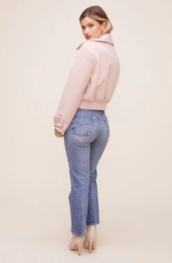 Andrea Moto Jacket -Chic Ladies Wear Shop ACT16202 BLUSH 4
