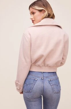 Andrea Moto Jacket -Chic Ladies Wear Shop ACT16202 BLUSH 5