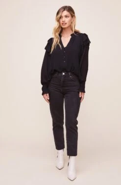 Rashida Top -Chic Ladies Wear Shop ACT16240VG BLACK 1