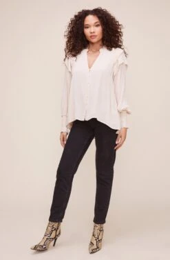 Rashida Top -Chic Ladies Wear Shop ACT16240VG OAT 1