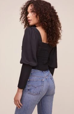 Renaissance Top -Chic Ladies Wear Shop ACT16261 BLACK 4