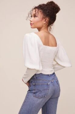 Renaissance Top -Chic Ladies Wear Shop ACT16261 CREAM 4