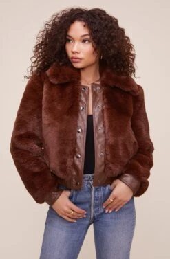 Patricia Jacket -Chic Ladies Wear Shop ACT16263 CHOCOLATE 2