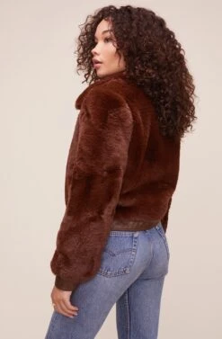 Patricia Jacket -Chic Ladies Wear Shop ACT16263 CHOCOLATE 4