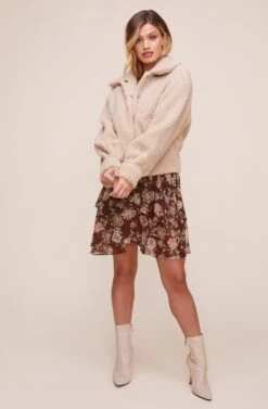 Marjorie Jacket -Chic Ladies Wear Shop ACT16273 OATMEAL 2