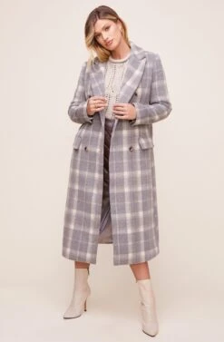 Raquel Plaid Coat