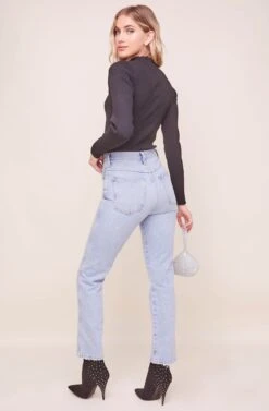 Sandra Mock Neck Bodysuit -Chic Ladies Wear Shop ACT16338 BLACK 3