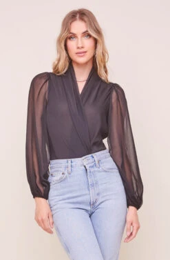 Cherish Wrap Front Bodysuit