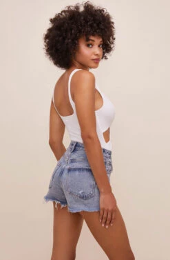 Cal Cutout Bodysuit -Chic Ladies Wear Shop ACT16482 WHITE 6